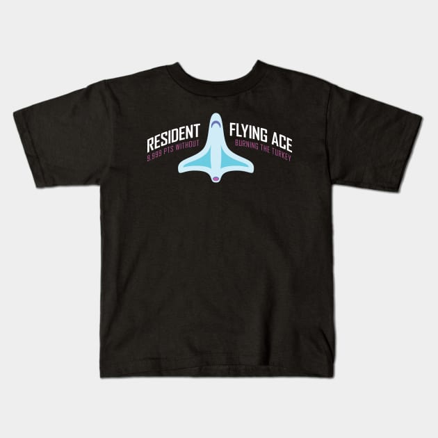 Resident Flying Ace - Carousel of Progress Inspired Design Kids T-Shirt by Go Mouse Scouts